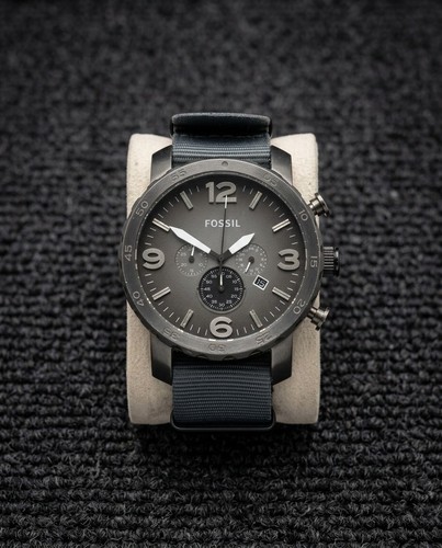 Fossil jr1139 men 50mm grey - fossil, men's