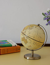 14Cm Antique Globe Mini World