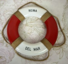 SS Reina Del Mar Souvenir Life Ring, Vintage Pacific Steam Navigation Co Liner
