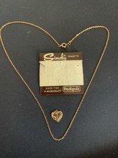Sindy doll Child’s Heart Necklace Vintage Corocraft Pedigree 1970s Marx logo HTF