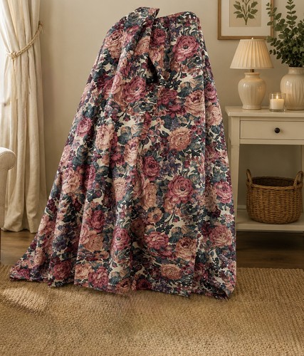 Vintage country cottage floral - country,