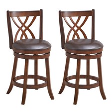 Set of 2 Swivel Bar Stools