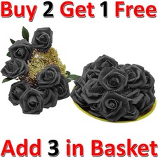 Artificial Flowers Roses, 30pcs Real Touch Fake Foam Roses for DIY Wedding Brida