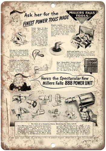 Millers falls tools vintage - falls, ad