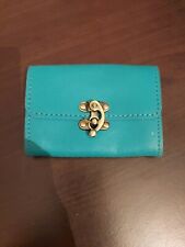 Yoshi Lichfield Purse,Small Leather Purse, Swing open.Turquoise Wallet/Purse *3*