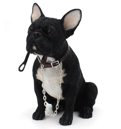 Black french bulldog ornament - black,