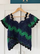 Three floor lace statement top - three,