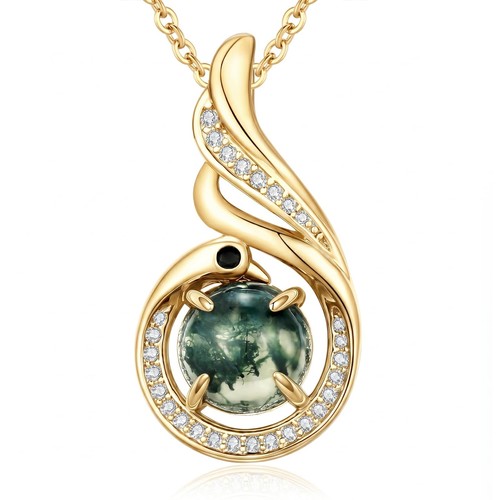 14k gold plated - plated, moss