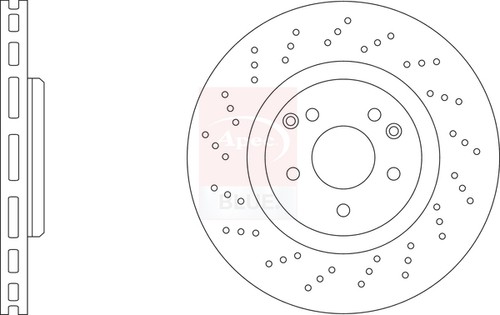 Brake discs pair vented - pair,