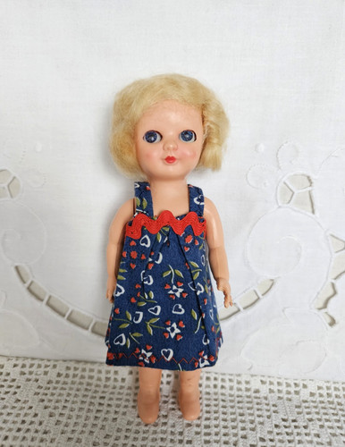 Vintage rosebud doll - vintage, ~