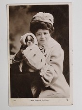 Camille Clifford Gibson Girl Actress Dog Raphael Tuck 1909 VTG RPPC Postcard