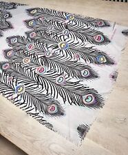 Matthew Williamson Peacock Print Scarf Cashmere/Silk/Wool BRAND NEW RRP £395
