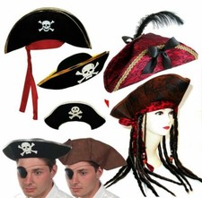 Pirate Hats Pirate of Caribbean Fancy Dress Party Hat World Book Day Halloween