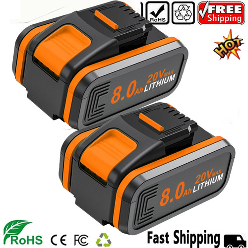 2packs 0ah for worx 20v - 8.0ah,
