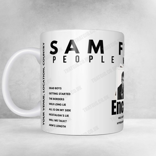 Sam fender setlist mug - sam,