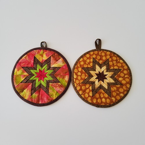 Set handmade quilted pot - set,
