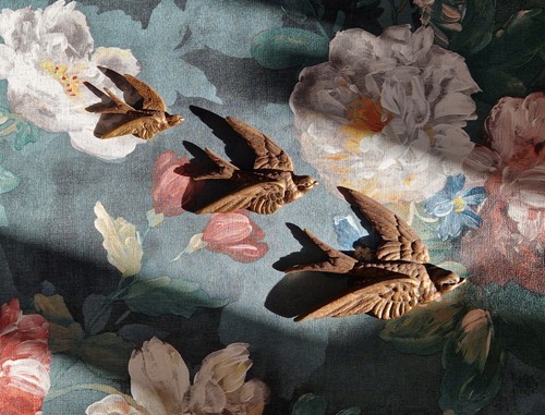 Vintage brass flying - brass,