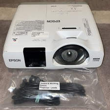 Epson EB-536Wi WXGA 16:10 Projector 3LCD 3400 Lumens Short Throw HDMI Projector
