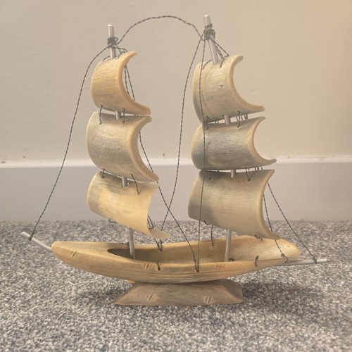 Vintage real horn - horn, ship