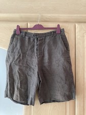 Mens All Saints Dekalb  Brown 100% Linen Chino shorts size 30  waist.