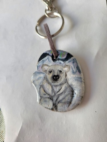 Hand painted resin coated - hand,