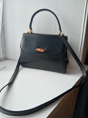 Gucci black leather top - black,