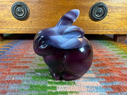 Rare fenton purple slag glass - purple,