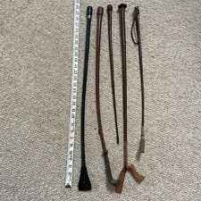 Job Lot 5 Leather Swaine Adeney Brigg Sabson Centre Whips / Crops