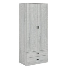 Tall Wooden 2 Door Wardrobe