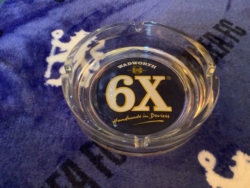 Wadworth glass ashtray - 6x,