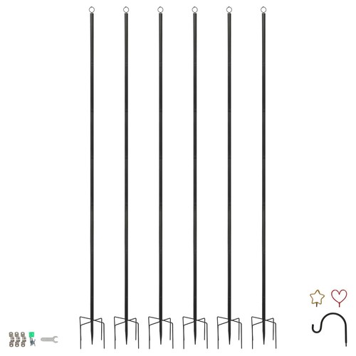 Iron festoon poles - iron,