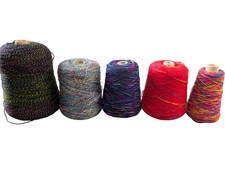Multicoloured Yarn Cones Bundle for Machine Knitting 2064g Lot