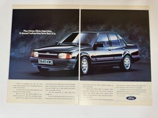 Original 1987 Ford Orion 1.6i Ghia Magazine Advert Poster Frame Ready Retro