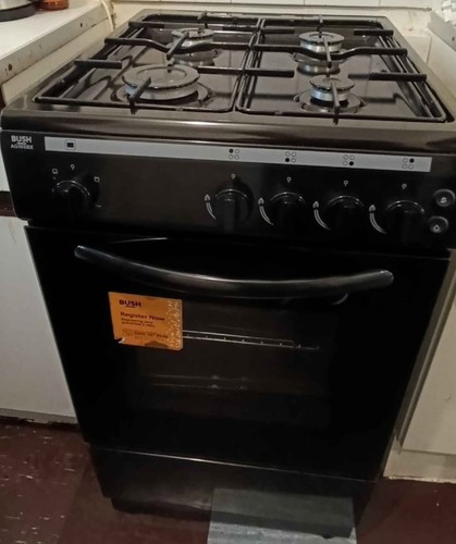 Bush gas ring cooker black - cooker,