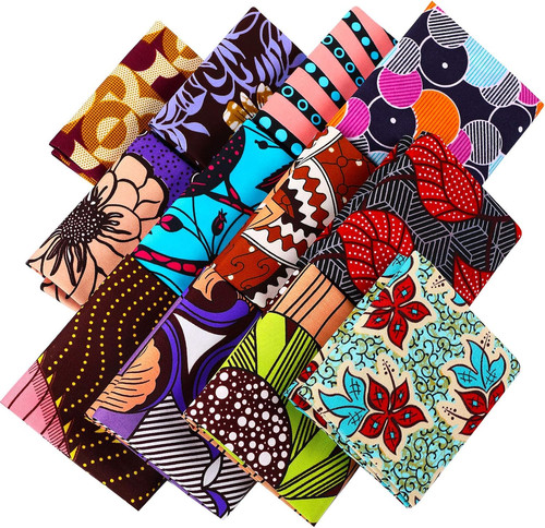 Pcs african print fabric - 12,