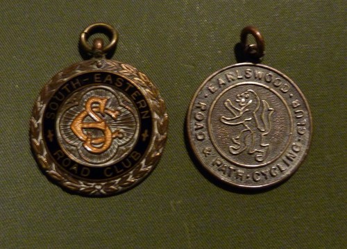 Vintage cycling club medals - vintage,