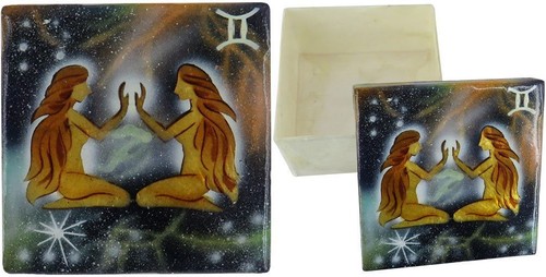 Capiz shell trinket box - capiz, 3"