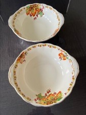 Pair of Grindley 'CreamPetal' Serving Bowls