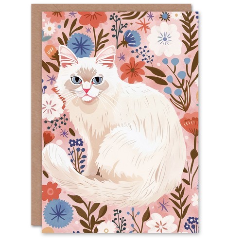 Birman cat lover pink blue - pink,