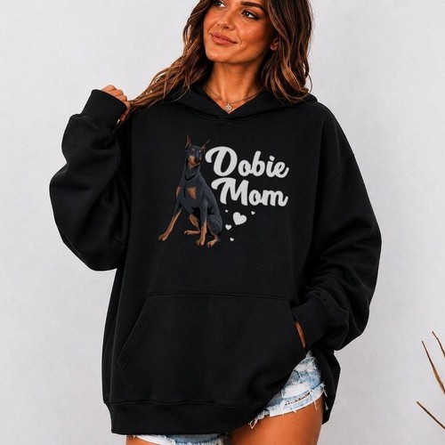 Cool doberman mom - doberman, art