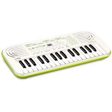 Casio SA-50 Casiotone 32-Key Electronic Keyboard Mini Piano White Green Portable