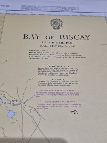 Admiralty chart 1104 bay - bay, of