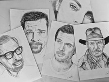 personalised hand drawn pencil