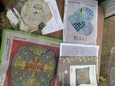 3 Cross Stitch Canvases