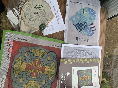 Cross stitch canvases - 3,