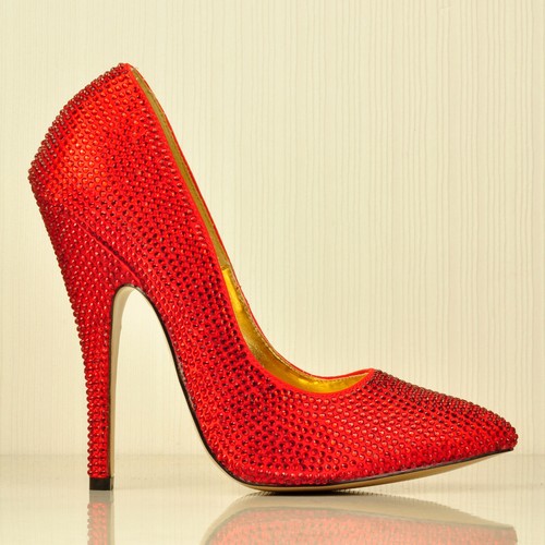 Pleaser bordello red - bordello, crystal