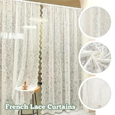 French Lace Floral Curtains