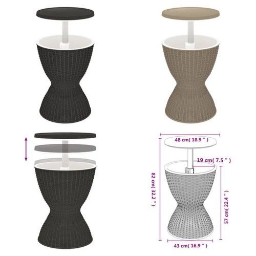 Ice bucket height adjustable - bucket,