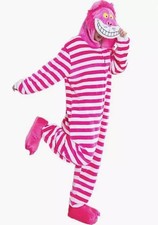 Cheshire Cat  Pajamas Flannel Unisex Home Wear Winter Warm Cartoon Costume