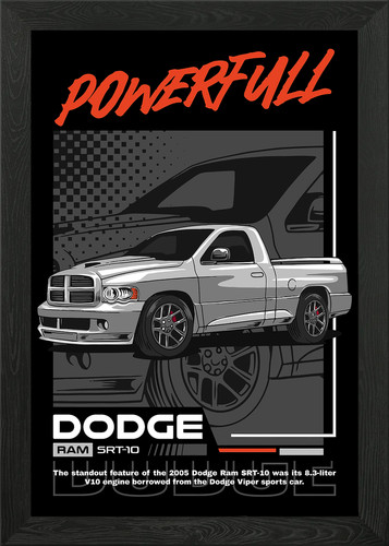 Dodge ram srt illustration - srt-10,
